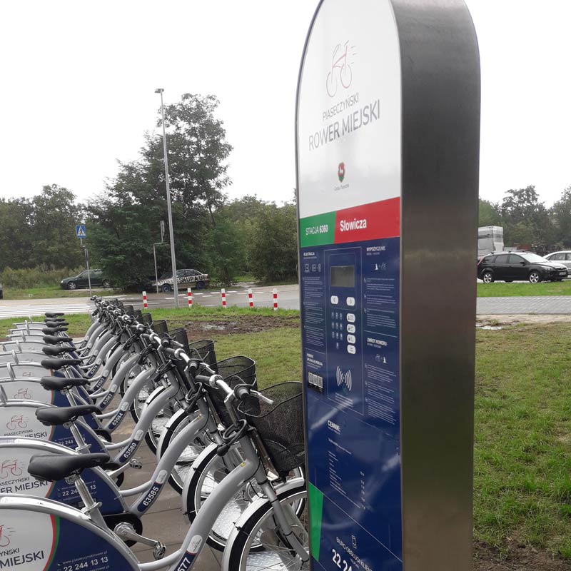 6. stacja w systemie Piaseczyńskiego Roweru Miejskiego