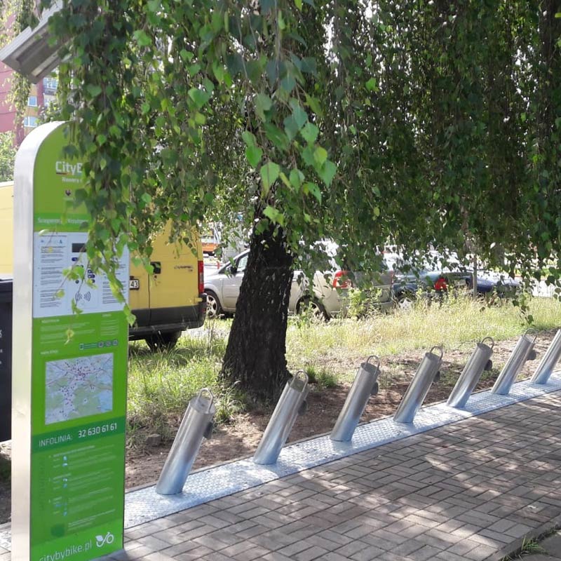 7 nowych stacji rowerowych w Katowicach