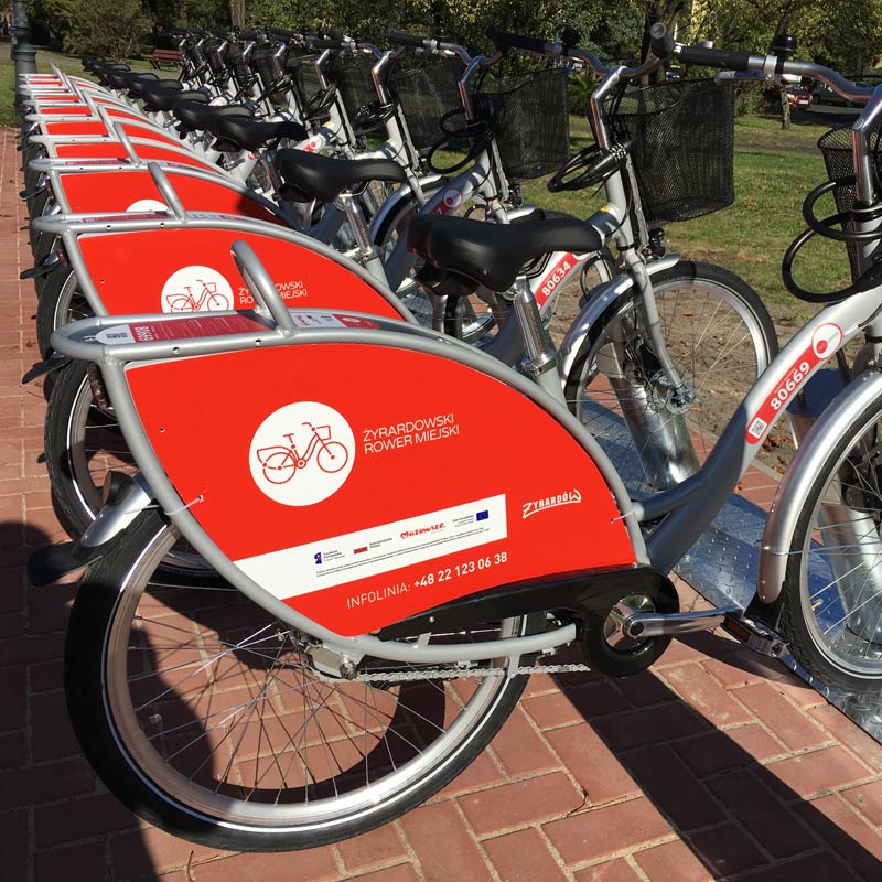 W piątek 8 maja startuje system Żyrardowskiego Roweru Miejskiego