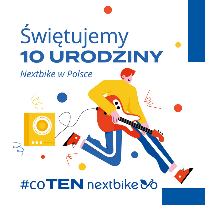 10. urodziny Nextbike – 55 miast, miliony użytkowników, miliardy przejechanych